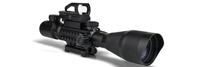 Uboo AR15 22 Rifle Scope 4-16x50, with Bipod and Adapter