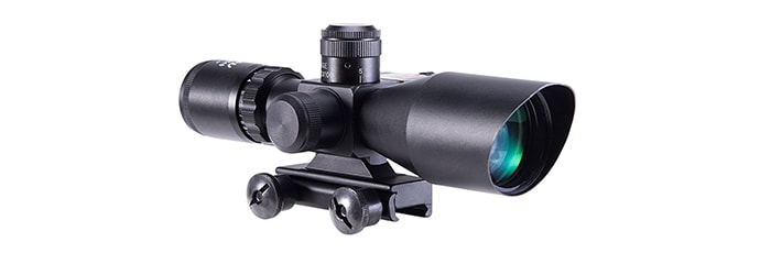 Pinty 2.5-10x40 AOEG Red Green Illuminated Mil-dot Tactical Rifle Scope