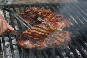 Hog meat barbecue grill steak